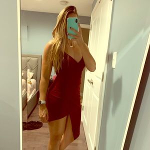 Maroon cocktail Dress